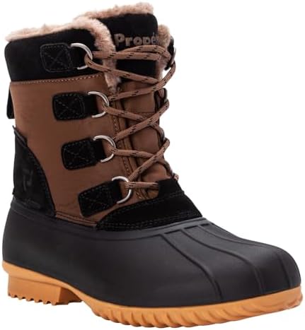 Propet womens Ingrid Snow Boot, Pinecone/Black, 8 XX-Wide US | Image 1