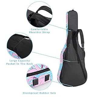 Housse de transport étanche pour guitare avec bandoulière réglable Bleu, Multicolore 05, 42.9×16.9×4.7 in, Organiseur de… - Les Beatles, Paul McCartney, John Lennon, RIngo Starr, George Harrison Housse de transport étanche pour guitare avec bandoulière réglable Bleu, Multicolore 05, 42.9x16.9x4.7 in, Organiseur de… – Image 3