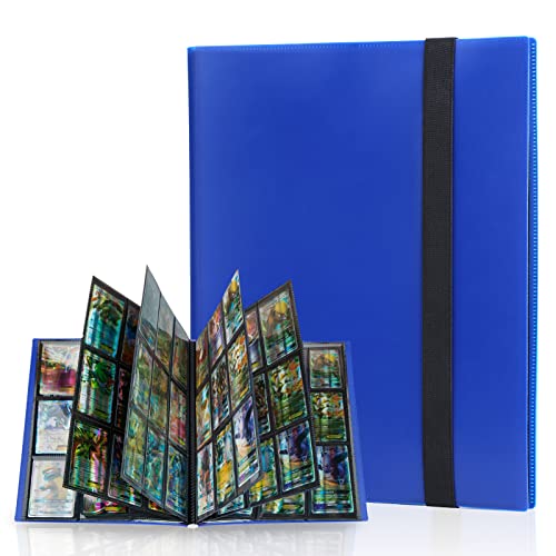 Album da collezione per 360 carte Applicabile a una varietà di cards- Questo raccoglitore è progettato per una varietà di carte, ad esempio diverse carte da gioco a tema, foto polaroid, mini foto, francobolli, carte da calcio, top trumps, carte da collezione, ecc. Nota: l'album di carte non contiene carte. Idea regalo Natale per donna uomo ragazzo ragazza.