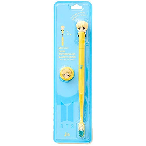 Cepillo de dientes K-Pop de Jin con figura y práctico soporte magnético