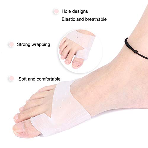 Separatore delle dita dei piedi, 2 paia di piastre...