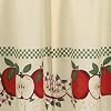 CHF & You Red Delicious Country Apples 3-Piece Window Curtain Tier Set, Ivory, 56-Inch X 24-Inch, Multi Color #2
