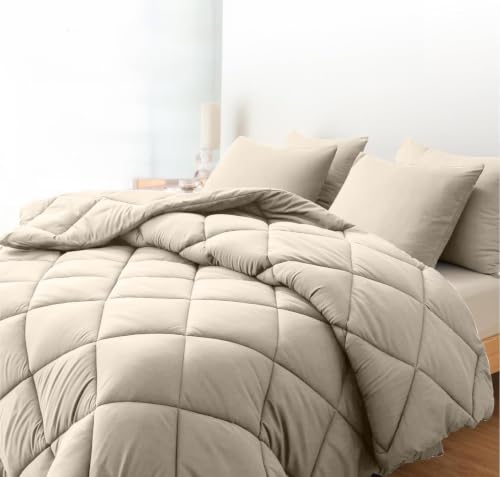SLEEP COMFY 2-in-1 comfort zomer en winter 240 x 220 cm dekbed zonder overtrek, ultralicht en wasbaar microvezel dekbed met Oeko-Tex-certificaat