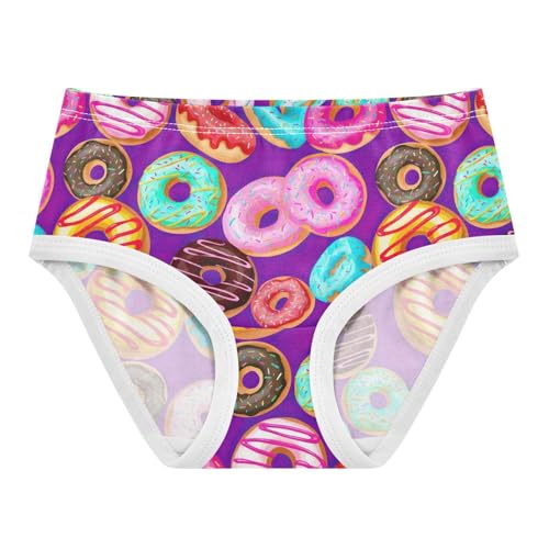 Joisal Cartoon Colorful Donuts Toddlers Underwear Floral 2t Cotton Girl Panties Cute Bright Underpants Briefs