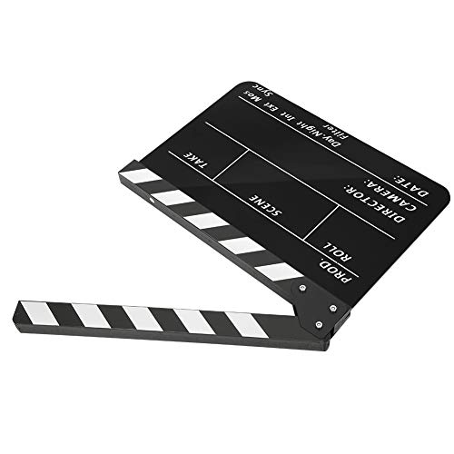 RASTKY Claqueta Acrílica de 30x25 Cm para Directores, Accesorios de Cine y Televisión, Herramienta Fotografía y Películas, Imán Incorporado, Sonido Nítido, Excelentes Juegos de rol - imagen 8