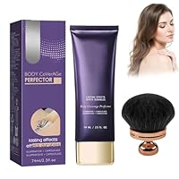 Proof Body Coverage Perfector, All Over Complexion Perfector mit Pinsel, Bein Körper Make Up Wasserfest, Tattoo Abdeckung Wasserfest, Abdeckcreme für Besenreiser, Langanhaltend Körper Make Up (A)