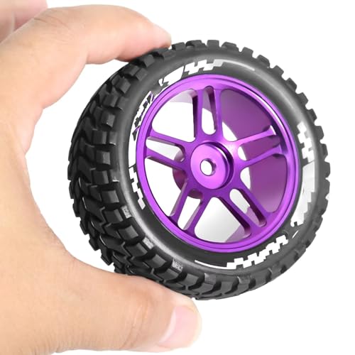 Moyeux de roues RC 1/10 violets pour session drift Tamiya TT02 et HPI KY