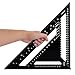 Price comparison product image ASelected Aluminum Alloy Rafter Square - Metric 12 Inch Speed Square for Roofing & Woodworking, Angle Measuring & Marking