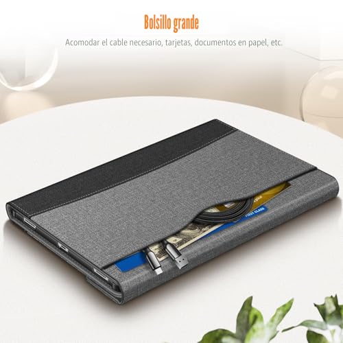 Funda para Samsung Galaxy Tab S10 Plus Evita Caídas con Compartimento de Documentos Fintie 4