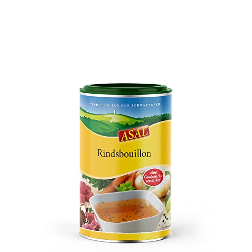 ASAL Rindsbouillon 330g für 15 Liter - ohne Geschmacksverstärker und Konservierungsstoffe, Rinderbrühe zum Würzen und Verfeinern, glutenfrei, laktosefrei, Universalwürzmittel als Fleischbrühe Cover