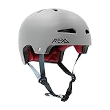 Matériau rigide. rekd REKD Ultralite in-Mold Helmet Casque Skateboard Mixte Adulte, Gris, 53-56 cm