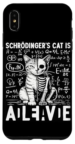 Schrodingers Cat Is Alive Dead �ʎq�����w �X�}�z�P�[�X iPhone XS Max �p