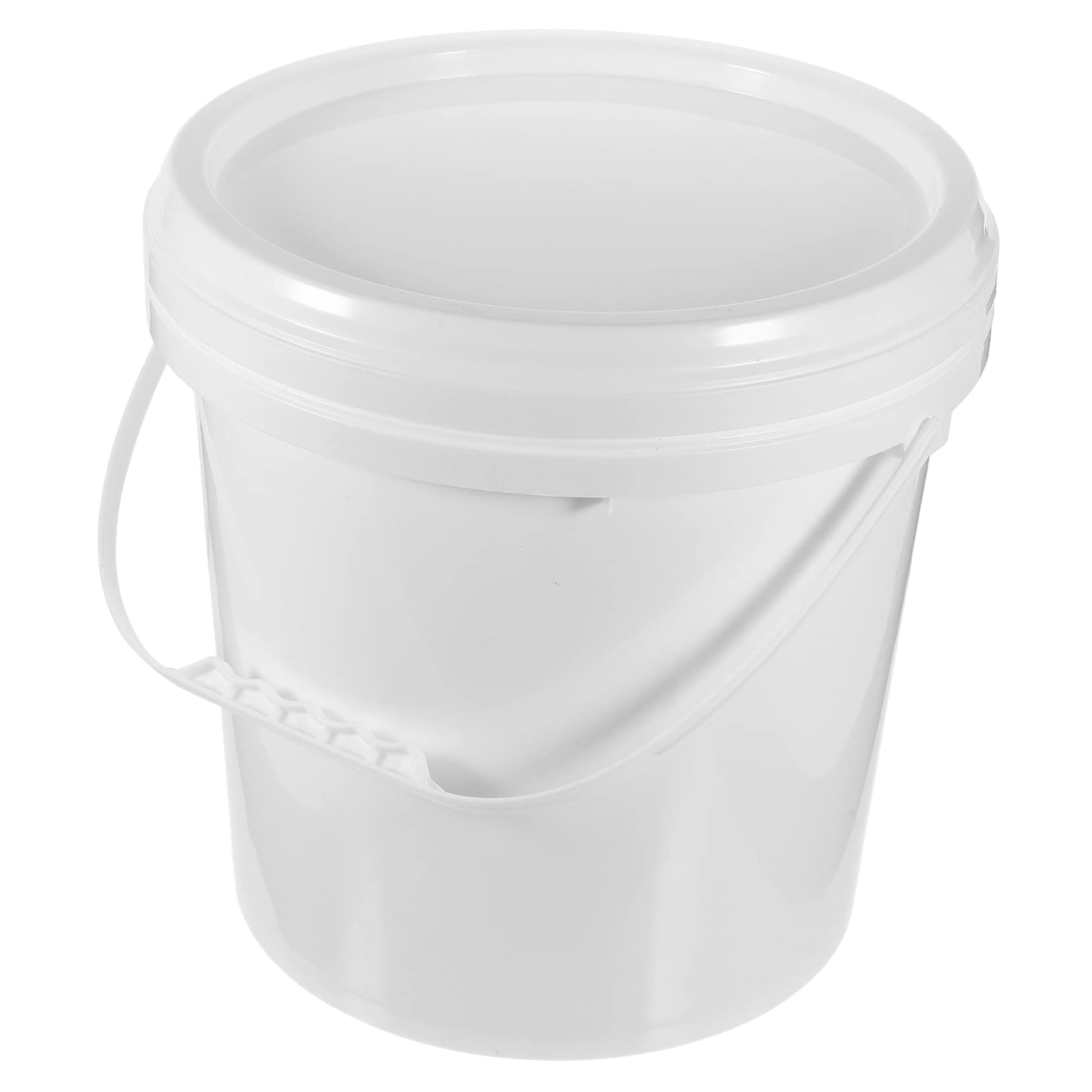 Cubo de Pintura Blanco Hdpe de 10 L con Tapa para Almacenamiento | Recipiente Hermético, Resistente a Caídas Deformación, Apto para Agua y Embalaje de Pintura