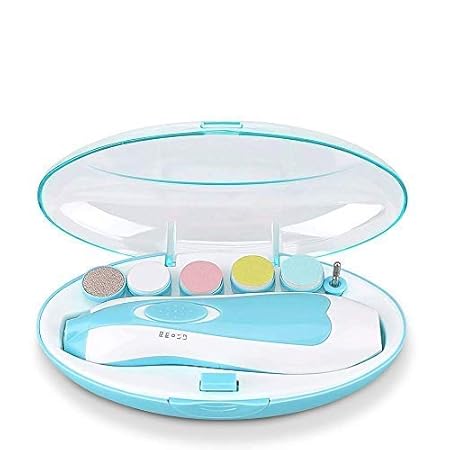 Ontime Grinder Set Nail Trimmer Kit for Kids Safe Effective Baby Manicure (Blue Colour)