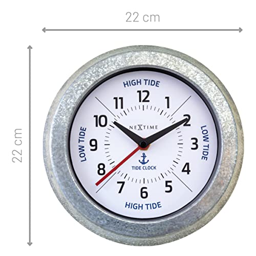 NeXtime Wall Clock, Metal, Blue, One Size - Image 4