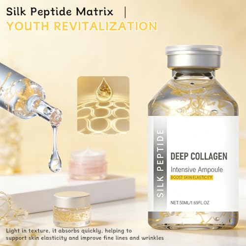 Generic 2PCS Silk Peptide Intensive Lifting Ampoule,instant Face lift Serum, Smooths Wrinkles, Improves Elasticity, Hydrating, Tightening, Suitable For All Skin Types