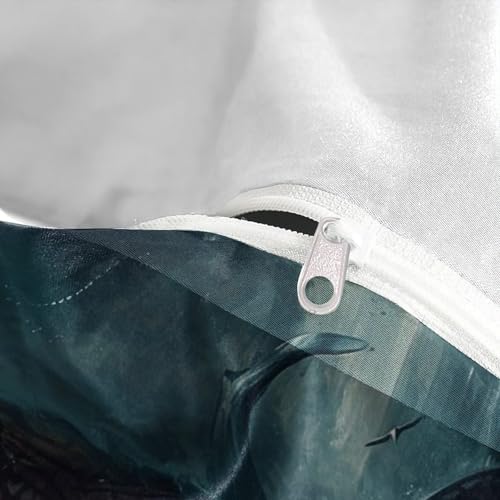 Ensemble de literie requin blanc 3 pièces pour lit simple - 8