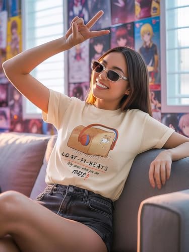 Image of Bewakoof Women's My Badass Graphic Printed 100% Cotton T-Shirt - Boyfriend Fit, Round Neck, Half Sleeve