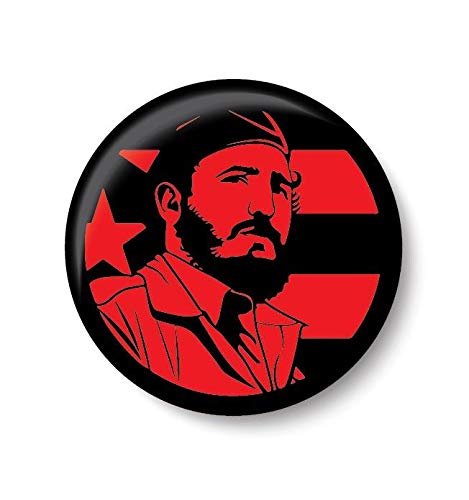 PEACOCKRIDE Fidel Castro Pin Badge (Metal, Multicolour,37mm)