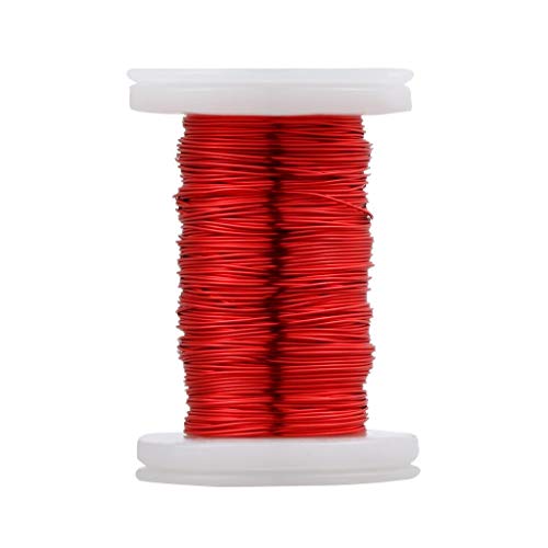 Image of BNTECHGO 26 AWG Magnet Wire 2 oz Red Enameled Copper Wire 0.0157 inch(0.40mm) | 26 Gauge Enameled Copper Coil Wire Widely Used For Transformers, Inductors, Speakers, Electromagnets, Educational Experiments