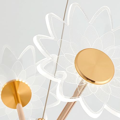 Lustre salon design branche pour repas romantique et chic