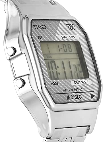 Image of TIMEX 80 Tonneau 34mm Grey Dial Digital Unisex Watch - TW2R79300UJ