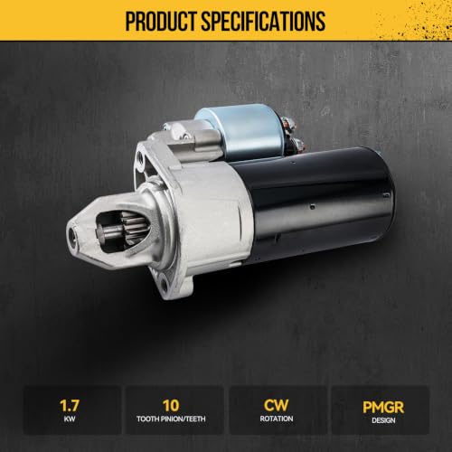 KAC 12V Starter Motor Compatible with Mercedes-Benz 1998-2016 Mercedes-Benz Models, Including: S-Class (S320, S430/500, S55/65 AMG, S600), E-Class (E320/430/500, E55 AMG, E350 3.0T), C-Class - Image 4