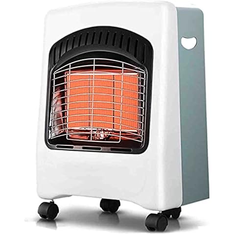 VIISAN 4.2kw Portable LPG Cabinet Gas Heater, Free Standing Heating Cabinet Butane Gas Heater Calor Gas Heaters White Cover