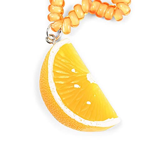Telephone Cord Hair Ties, Fruit Hair Accessories (4 Pack) #TOP6