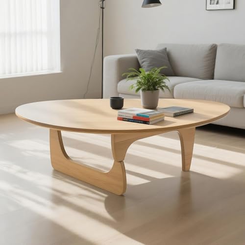 Solid Wooden Modern Triangle Coffee Table: Unique Funky Coffee Tables
