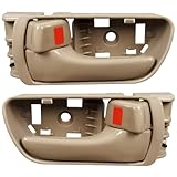 Lcyolada 2Pcs Inside Interior Door Handles for Toyota Sienna 2004-2010, Front Left & Right Replaces 69206-AE010-E1,69205-AE010,Beige