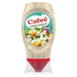 Calvé Salsa Yogurt, 250 ml, Salsa Yogurt con Panna Acida e Erba Cipollina, Ideale con Pesce, Verdure, Insalate e Piatti Estivi, Senza Glutine