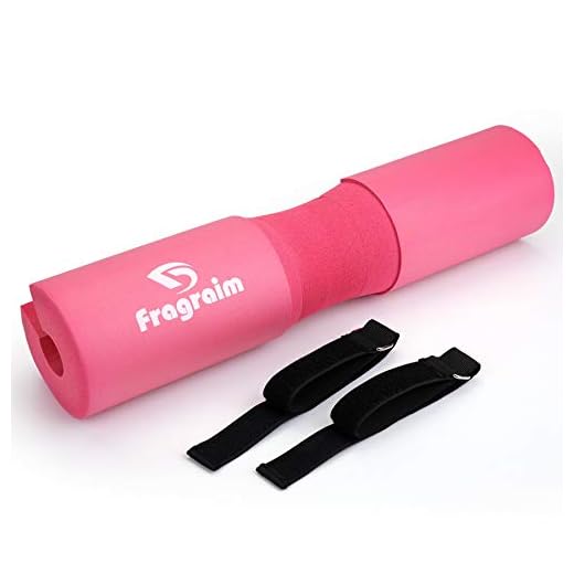 Fragraim Squat Pad, Barbell Pad, Foam Sponge Pad, Squat Bar Neck Pad, Training Weightlifting Cushion Women & Men for Lunges, Squats and Hip Thrusts (Pink)
