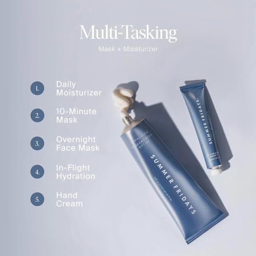 Summer Fridays S021-01-0002 Jumbo Jet Lag Mask - Hydrating Face Mask + Moisturizer - Made With Hyaluronic Acid, Niacinamide, Glycerin + Antioxidants thumb #5