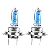 【100W高輝度/キセノンホワイト】Ruiandsion H7 ハロゲンバルブ 2個セット 12V専用 6000K ホワイト ヘッドライト・フォグランプ 交換用