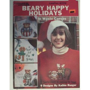 Unknown Binding Beary Happy Holidays in waste canvas Craft Book