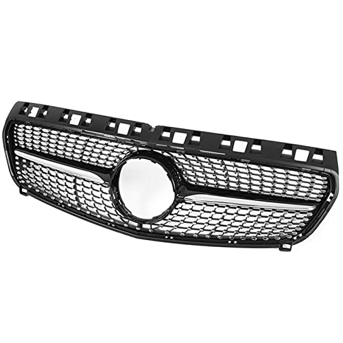 Calandre W176 style diamant noir avec grille supérieure en maille robuste