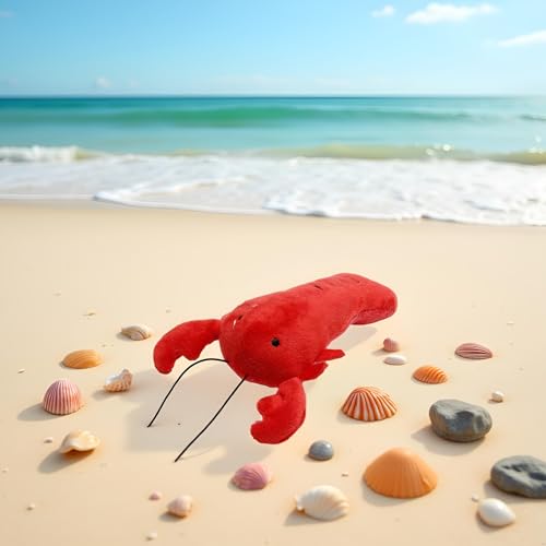Htppzjr Dog Lobster Chew Toy Multi-Shape Comfortable to Touch Plush Cats Chew Stuffed Toy for Pet No Stuffing Crinkle Plush Dog Toys for Puppy Teething Dogs Training and Reduce Boredom - Thumbnail 7