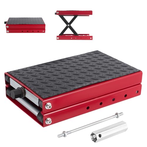 xowwyue Cric Ciseau pour Moto - Élévateur Ciseaux Portable pour Quad | Accessoires De Table Compacts Et Robustes pour L'Entretien des Scooters Et Quads en Atelier