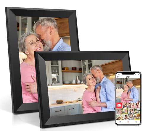 Obafepd Digital Picture Frame 10.1 Inch HD Touch Screen Digital Photo Frame WiFi Enabled