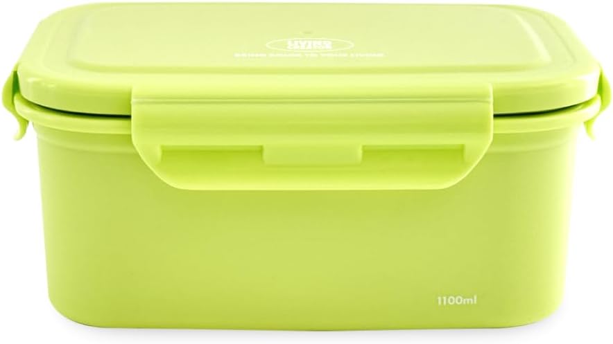 KeeperTen Microwave Safe Stainless Steel Food Storage Container(Melon Green, 37.2oz) Leakproof, Dishwasher & Freezer Safe, BPA-Free, Odor Resistant, Reheat or Store Meals On-the-Go