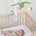 The Peanutshell Crib Mobile for Boys or Girls - White Musical Baby Crib Mobile with 12 Lullabies, Jungle Animal, Baby Safari Animals Nursery Decor