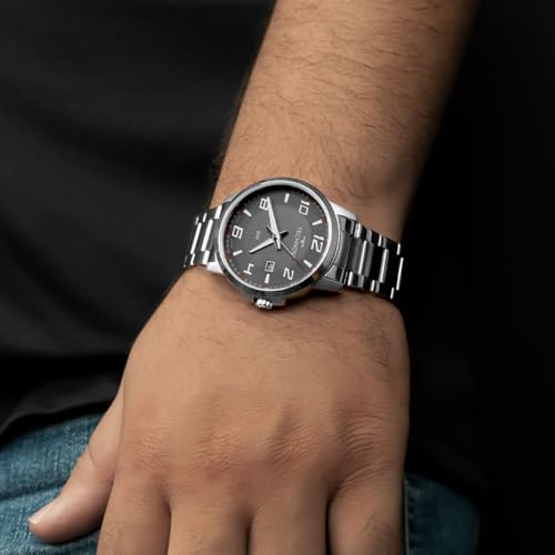 Relógio Masculino Technos Aço Inoxidável Prata Analógico Resistente a Água Original 2315LAT1C