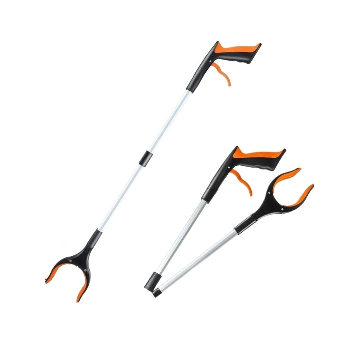 Recolector De Basura Clips de basura plegables, agarradores de postes de aleación de aluminio, herramientas de saneamiento, limpieza y recogida de mangos largos, 2 uds. Para Los Viejos, Discapacitados