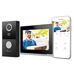 NIVIAN Videocitofono WiFi Intelligente Full HD con Monitor Touch 7", Installazione 2 Fili, Telecamera da Esterno 1080P IP65, Audio Bidirezionale, Registrazione MicroSD e Controllo Remoto App Tuya