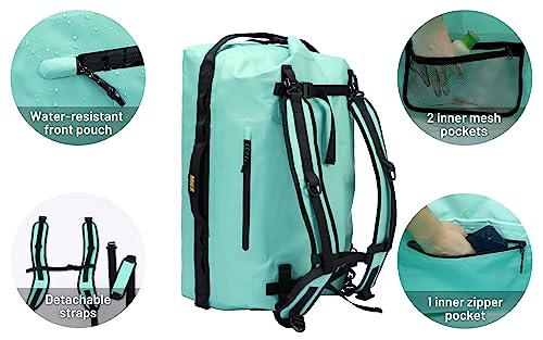 MIER-Large-Waterproof-Duffel-Bag-Rolltop-Dry-Backpack-Duffle-Bags-for-Kayaking-Rafting-Boating-Swimming-Camping-Travel-Gym-Beach-60L80L