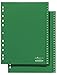 Produktbild Durable Zahlenregister aus Kunststoff, A4 hoch, volldeckend, Universallochung, mit zwei Abläufen, 1-52, grün, 615705