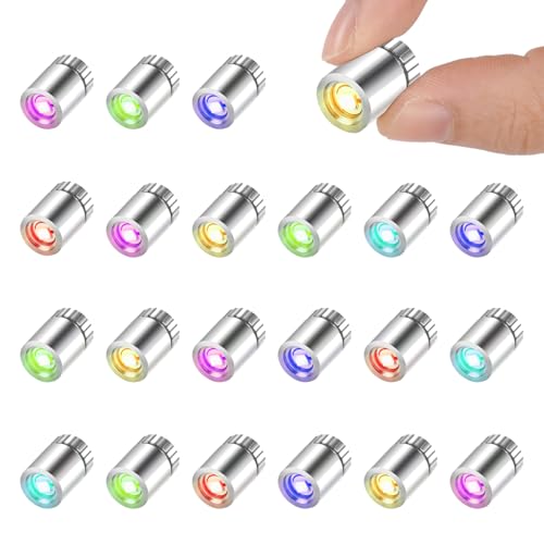 AUAUY 22 Stück Mini LED Lichter für Puppenhäuser, Micro LED Licht, Mini-Lichter zum Selbermachen, Mini-Lichter zum Basteln, Miniatur Lichter für Vitrinen, Spielzeug Bausteine