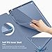 VIKESI Case for iPad 9th / 8th / 7th Generation 10.2 inch (2021/2020/2019 Released),Multiple Angles Magnetic Stand Cover,Shockproof Back,Pencil Holder,and Auto Sleep/Wake,Mist Blue