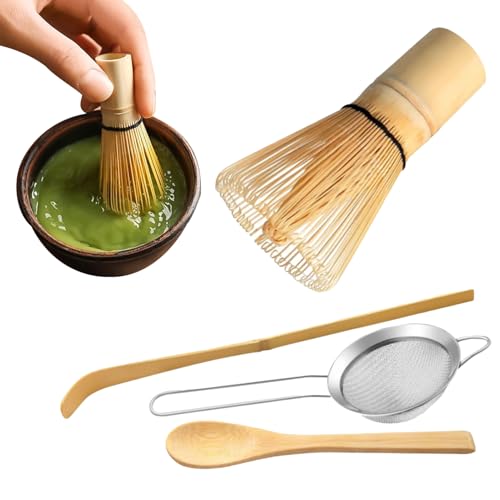 Batidor de té en polvo con mango ergonómico de acero inoxidable 2